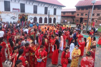 तीजको उल्लास यस्तो छ पाशुपत क्षेत्रमा (फोटो फिचर)