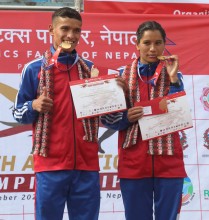 युथ एथलेटिक्स :  प्रकाश कठायत र राममाया बुढा पहिलो