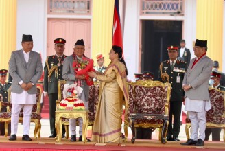 राष्ट्रपति रामचन्द्र पौडेलको शपथ ग्रहण