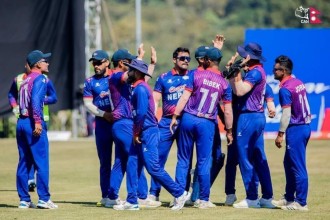 त्रिकोणात्मक टि-२० : नेपाल पाँच विकेटले विजयी