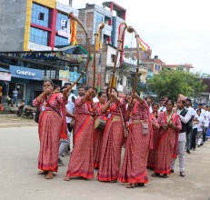 बालसाहित्य महोत्सवमा महिलाले बजाए पञ्चेबाजा