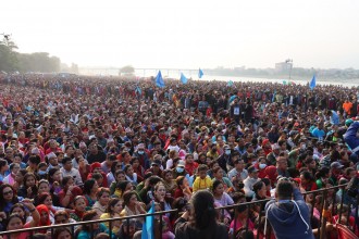 राष्ट्रिय स्वतन्त्र पार्टीले नारायणी नदी किनारमा गरेका बाचा