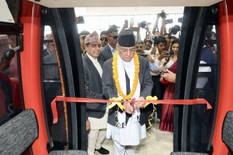 प्रधानमन्त्रीद्वारा लुम्बिनी केबलकार उद्घाटन