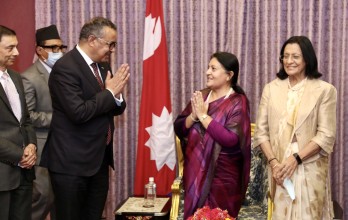 Meeting between the President and the Director General of the WHO, Dr. Tedros