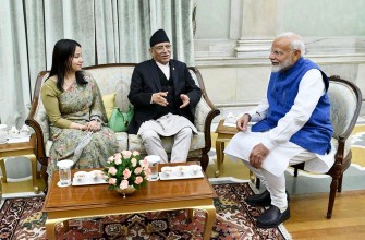 शपथ समारोहपछि दिल्लीमा प्रचण्ड-मोदीबीच भेटवार्ता