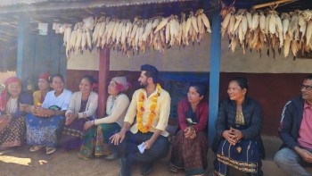 रवि लामिछाने कामको रिपोर्ट लिएर घरदैलो कार्यक्रममा