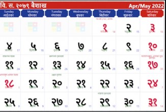 नयाँ क्यालेण्डर र पात्रो बिनास्वीकृति नै छ्याप्छ्याप्ती