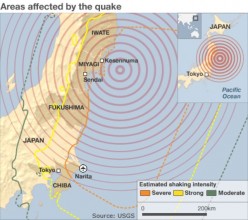 जापानमा भूकम्पः दुई जनाको मृत्यु, २० लाख मानिस अन्धकारमा