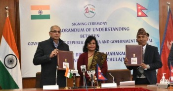 Nepal, India sign MoU for constructing a motorable bridge over Mahakali