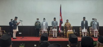 राणाले लिए राष्ट्रपतिबाट ज्येष्ठ सदस्यको शपथ