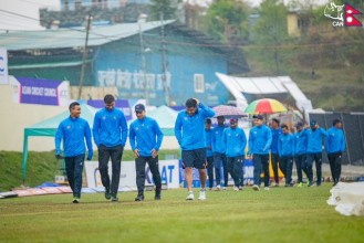 खेल रद्ध हुदाँ अंक बाँडेर नेपाल एसीसी कपको सेमिफाइनलमा