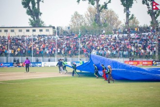 वर्षाले खेल रद्द भएपछि नेपाल एसीसी कपको फाइनलमा