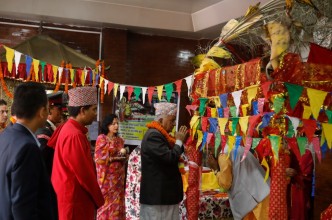 नौरथामा राष्ट्रपति पौडेल शक्ति पीठहरूको दर्शनमा