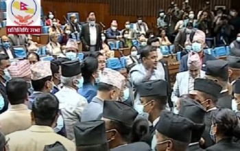 एमाले सांसदको अवरोधपछि संसद बैठक स्थगित 