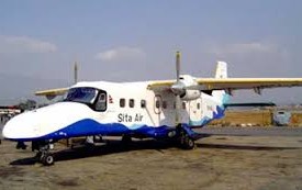 दुर्घटनाबाट जोगियो सीता एयरको विमान