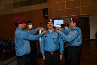 ५९ प्रहरी अधिकृतलाई दर्ज्यानी चिन्ह प्रदान