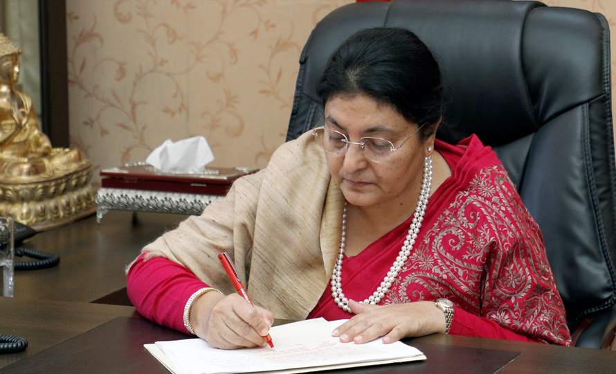 Effective implementation of law to end VAW: President Bhandari